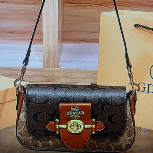 Multi Brand Women's Leather Handmade bags Coffee 796 - Picture 2 of 9